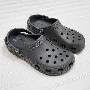 Crocs Men's Classic Gray Clogs/Sandals Size 12 Gray
